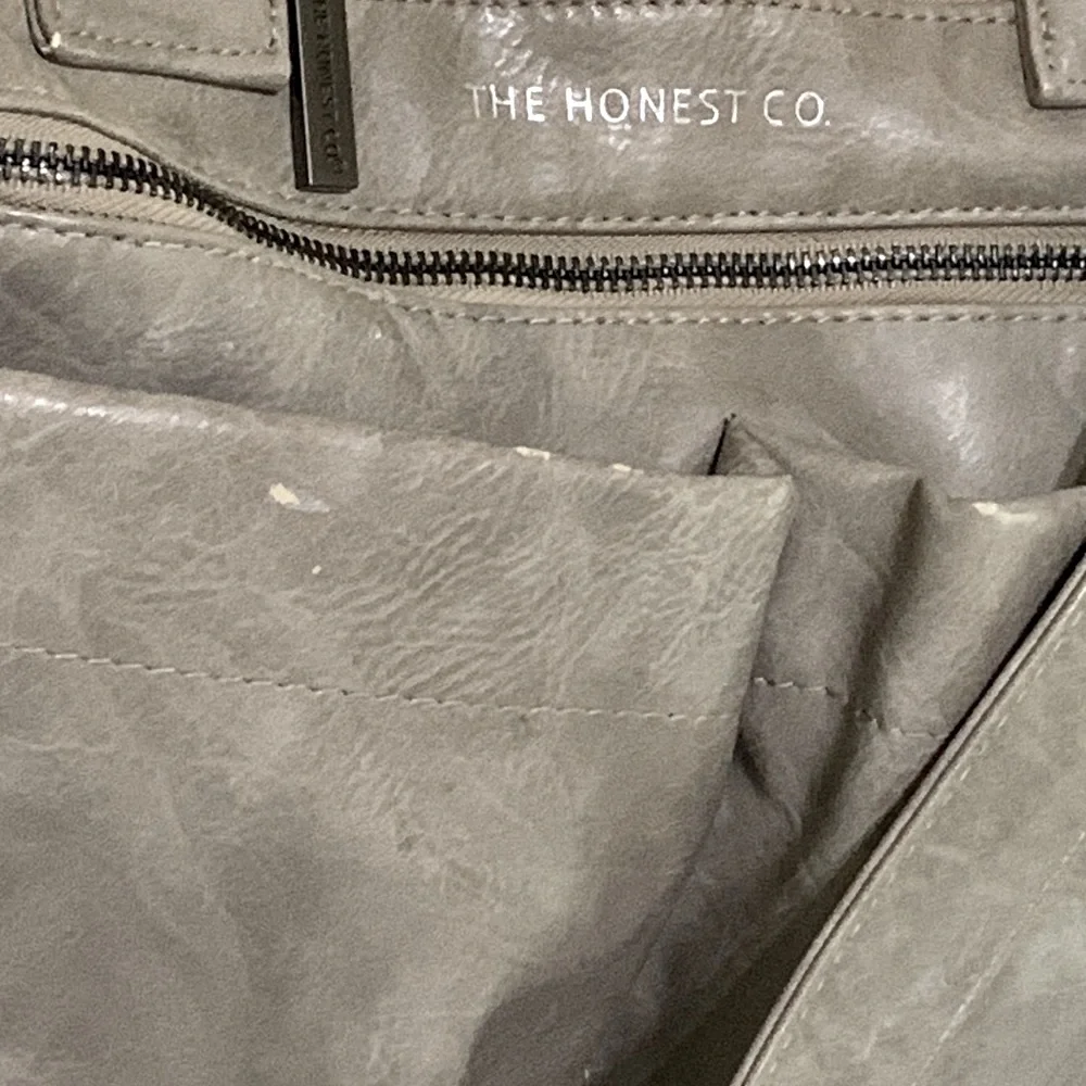 The Honest Company Luxe Vegan Everything Diaper Bag Faux Leather